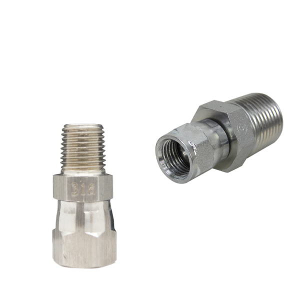 STRAIGHT SWIVEL CONNECTOR JIC FEMALE X NPT MALE