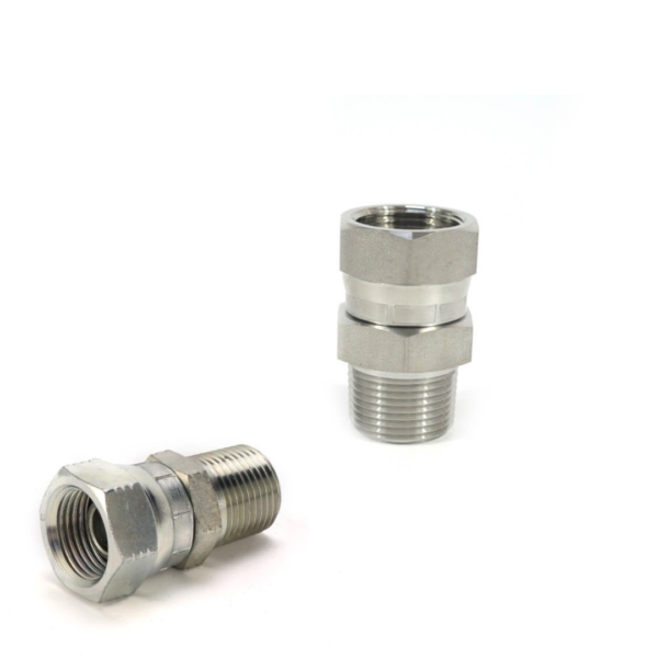 STRAIGHT SWIVEL CONNECTOR (NPSM) NPT FEMALE X NPT MALE